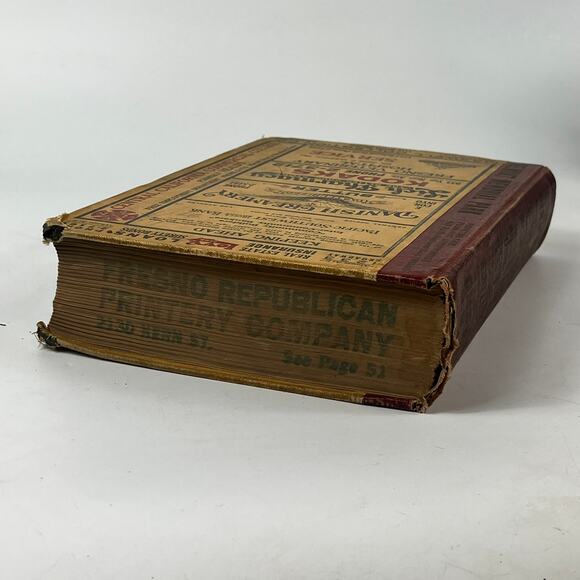 1927 CA Fresno City/County Directory Polk Classified Business Ancestry Genealogy - Picture 8 of 16